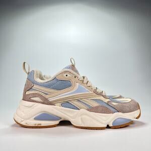 Reebok Charge Taupe Light Blue Chunky Training Sneakers Shoes Women's Size 7